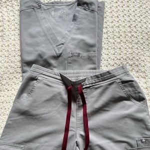 FIGS CEMENT COLOR SCRUB SET